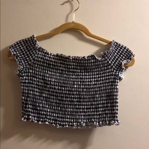 H&M Divided Gingham Crop Top